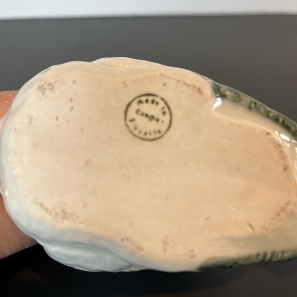 RARE Czech Pottery Swan Trinket Dish - Picture 12 of 13